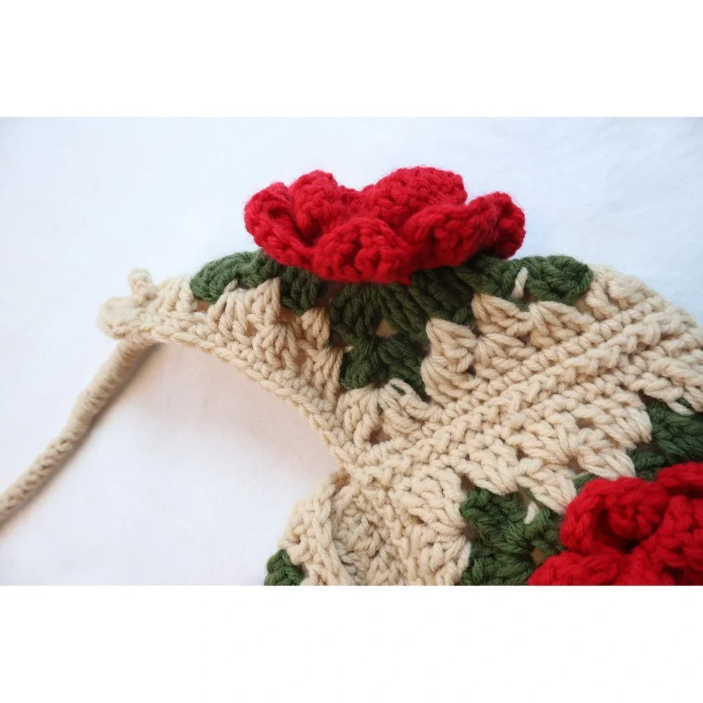 Handmade crochet hobo